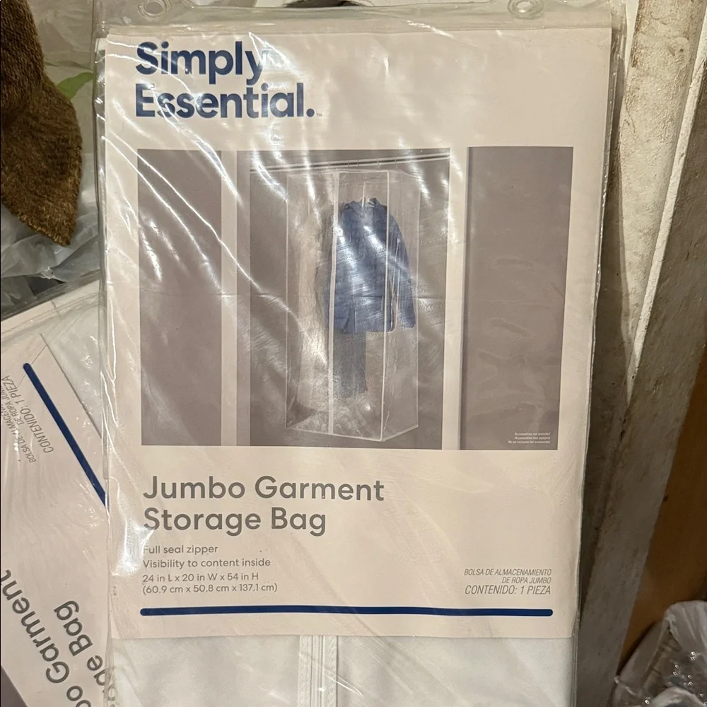 Simply Essential Jumbo Garment Storage Bag - Clear